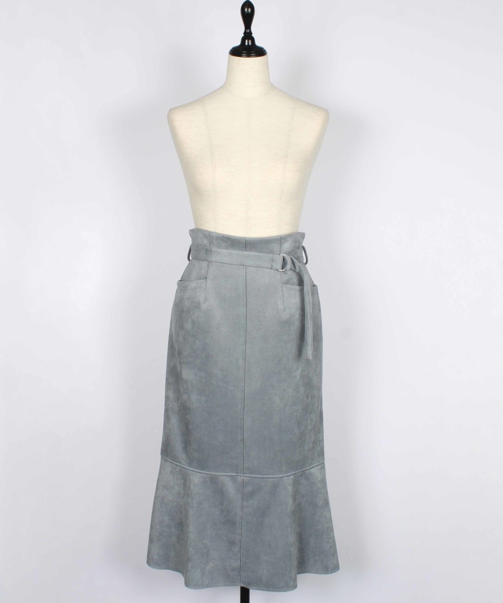 SALE】フェイクスエードベルト付マーメイドスカート - 12Twelve Agenda