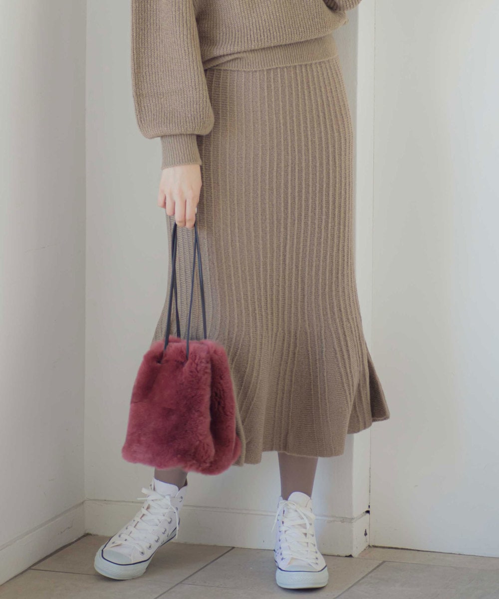 SALE】モヘアタッチマーメイドニットスカート - 12Twelve Agenda