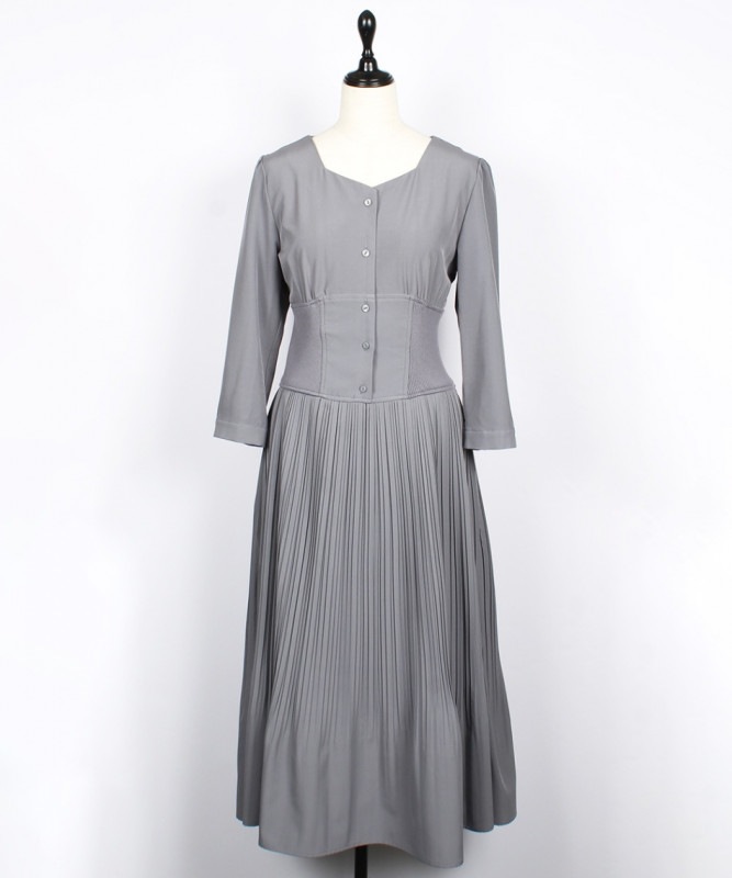 専用‼️Pearlsワンピ4着　おまとめ品 SALE】スクエアネックコルセットプリーツマーメイドワンピース