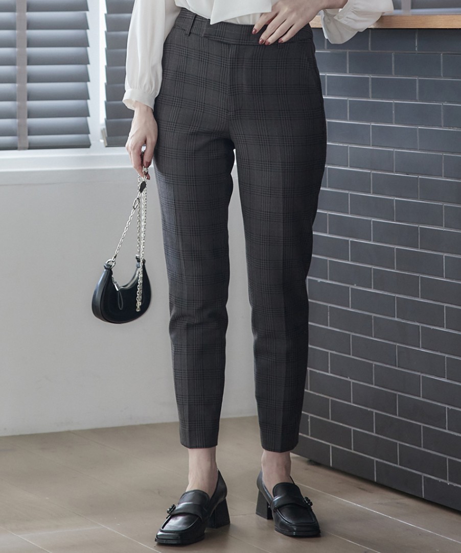 Spick and span  グレンチェック　テーパードパンツ Amazon.co.jp: Spick and span グレンチェック テーパードパンツ