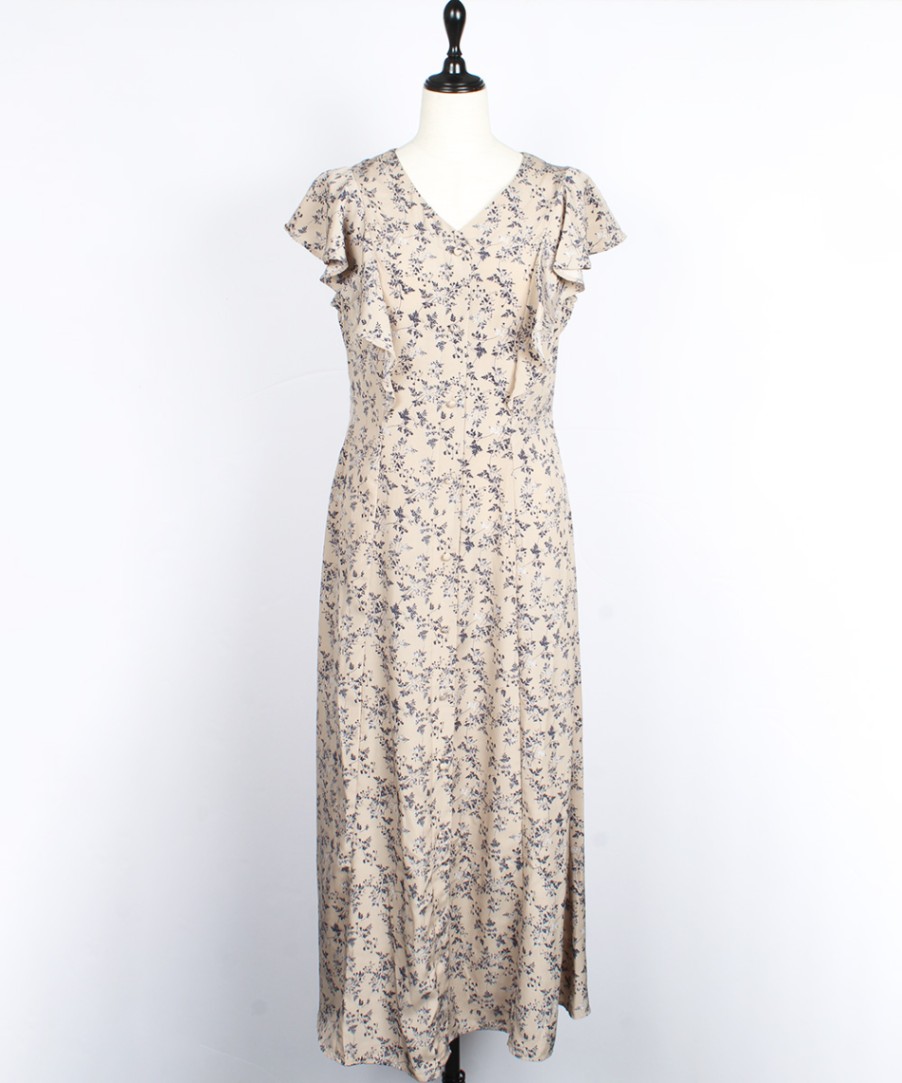 新品　Jacadi × LIBERTY 花柄　フリルスリーブ ワンピース 5A 新品 Jacadi × LIBERTY 花柄 フリルスリーブ ワンピース 5A