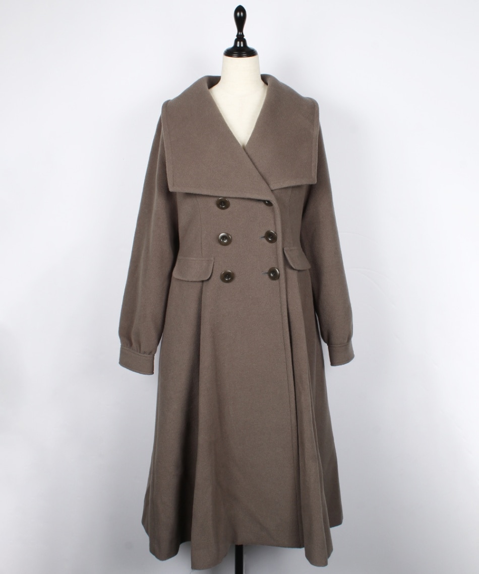 にっこり様　12Twelve Agendaスクエアビックカラーダブルウールコート 000000007524_vkM5V9A.jpg