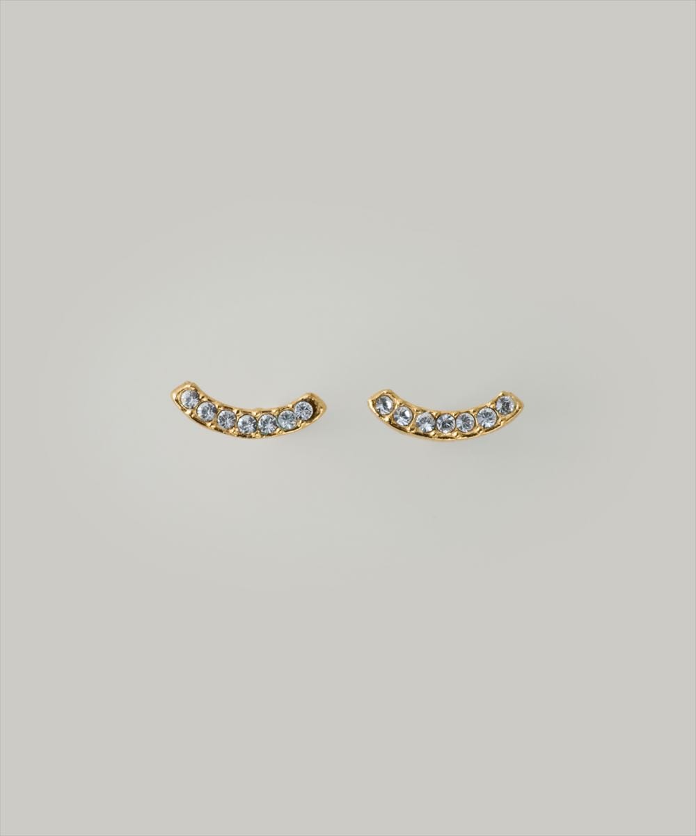 K18GP〉アーチスタッドピアス - 12Twelve Agenda(トゥエルブアジェンダ