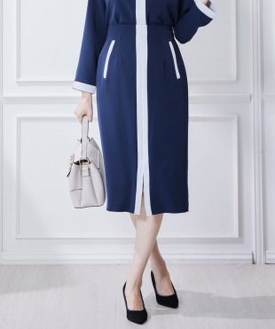 v twelve ワンピース 12Twelve Agenda ワンピース ラメストライプシャツワンピース