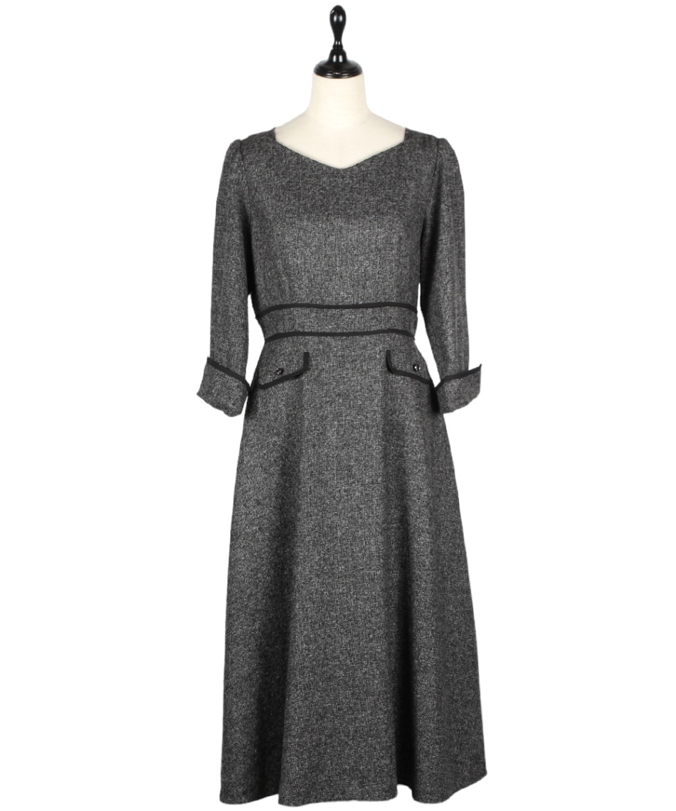 SALE】ブリティッシュツイードフレアワンピース - 12Twelve Agenda