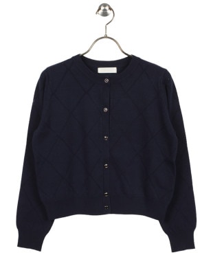 美品⁂入手困難⁂ダイアグラム　チェッククルーニットカーディガン　2023 完売品 美品⁂入手困難⁂ダイアグラム チェッククルーニットカーディガン