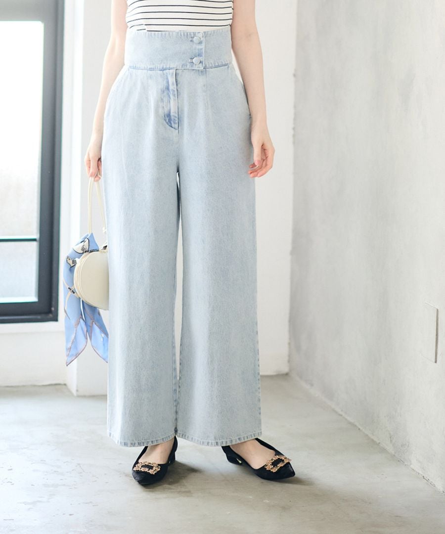 SALE】ハイウエストワイドデニムパンツ - 12Twelve Agenda