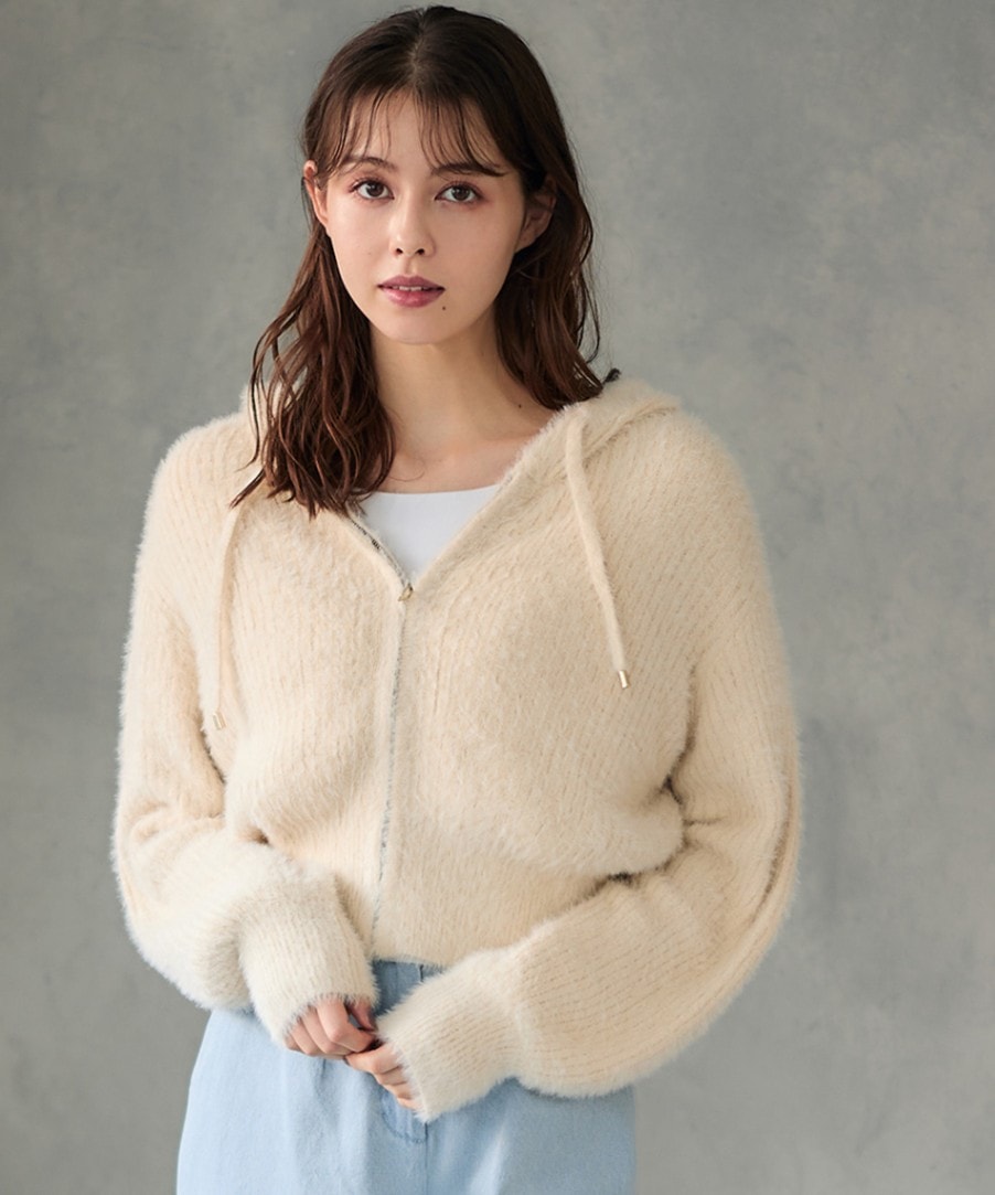 SALE】シャギーニットパーカー - 12Twelve Agenda(トゥエルブ