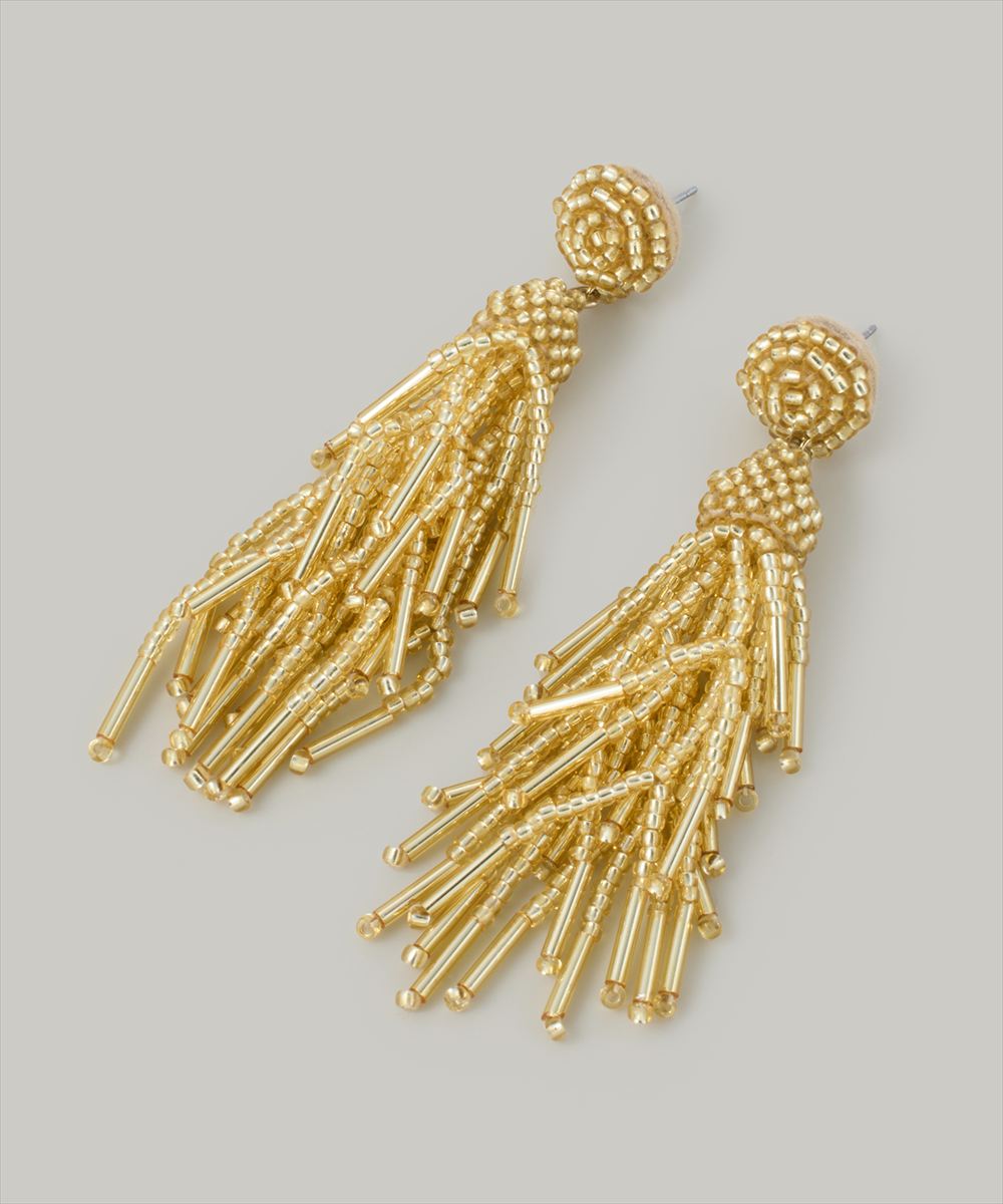 ビーズフリンジピアス - 12Twelve Agenda(トゥエルブアジェンダ)公式