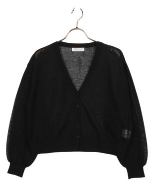 SALE】Vネック金釦シアーカーディガン - 12Twelve Agenda(トゥエルブ