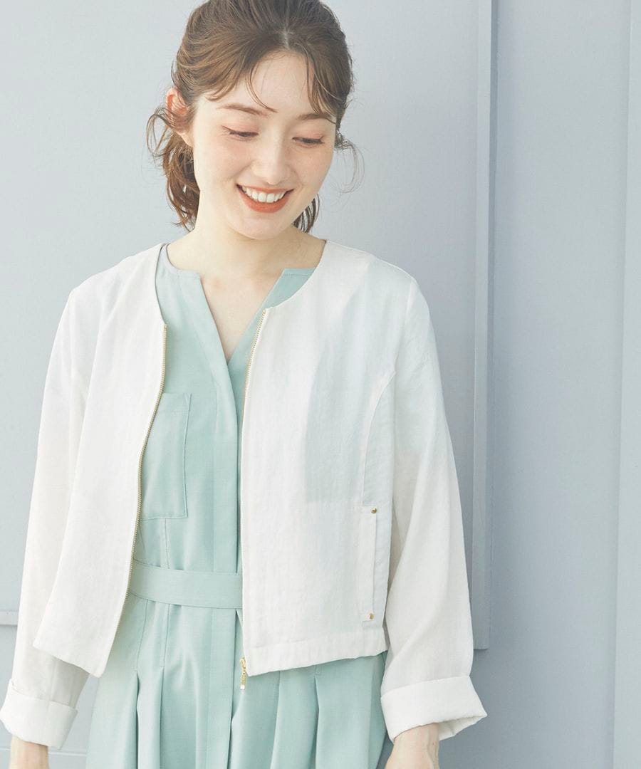 ATTACHMENT 23AW ノーカラーブルゾン ATTACHMENT 23AW ノーカラーブルゾン ATTACHMENT 23AW ノーカラー