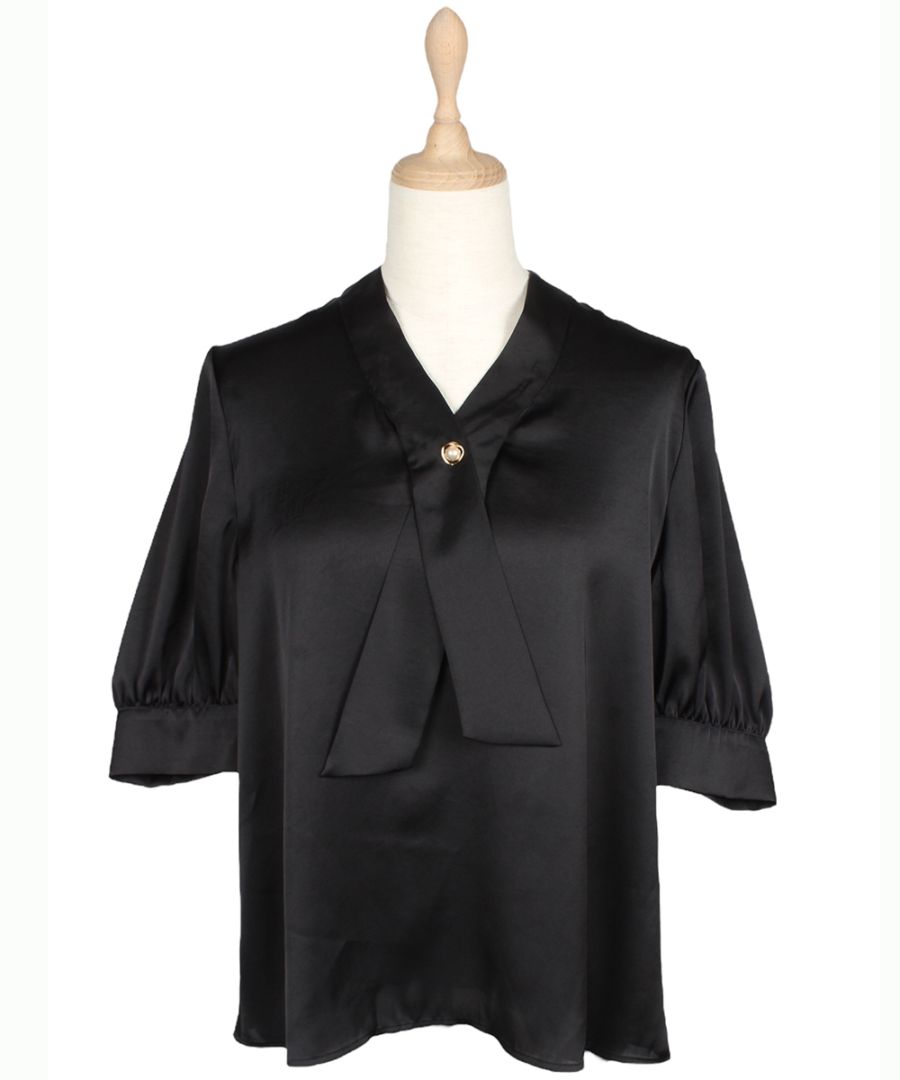 SALE】クロスタイ半袖ブラウス - 12Twelve Agenda(トゥエルブ