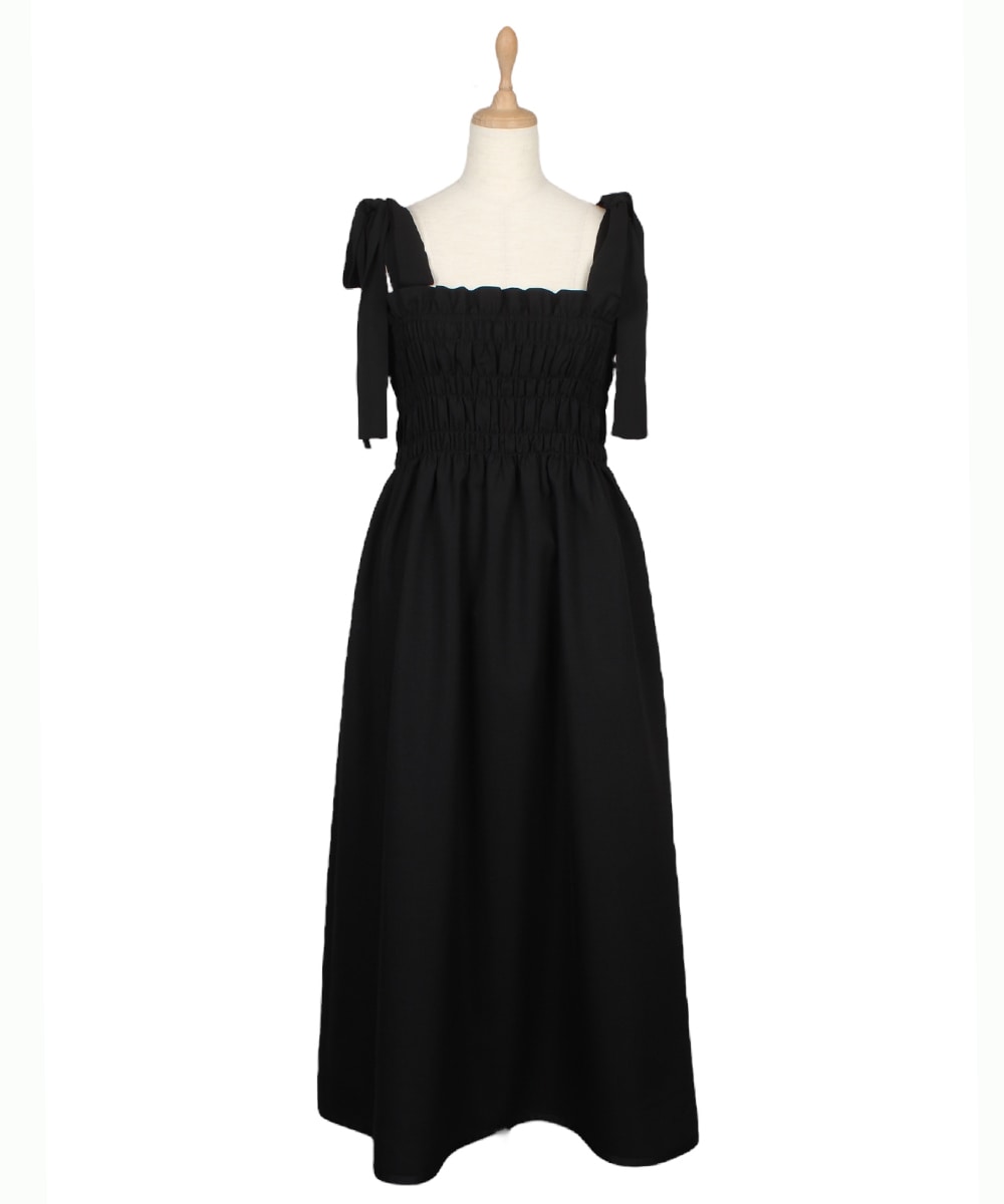 SALE】ショルダーリボンロングワンピース - 12Twelve Agenda
