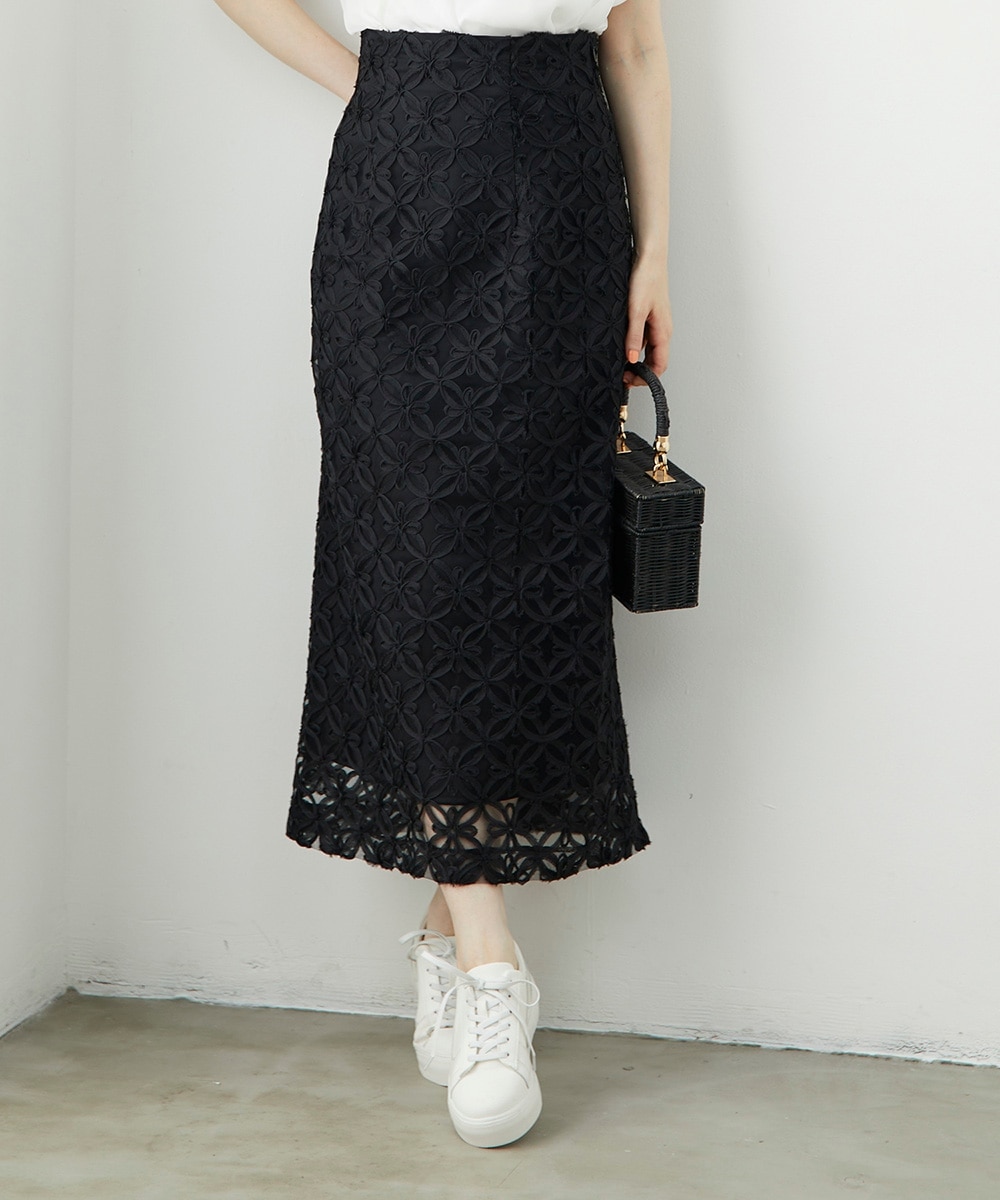 SALE】フラワーコードレースタイトスカート - 12Twelve Agenda