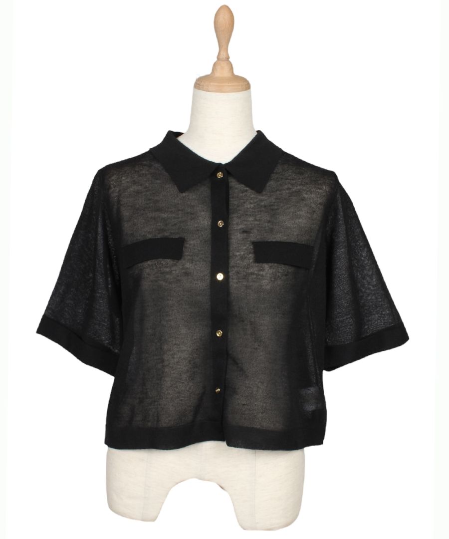 SALE】シアーシャツ風5分袖カーディガン - 12Twelve Agenda(トゥエルブ