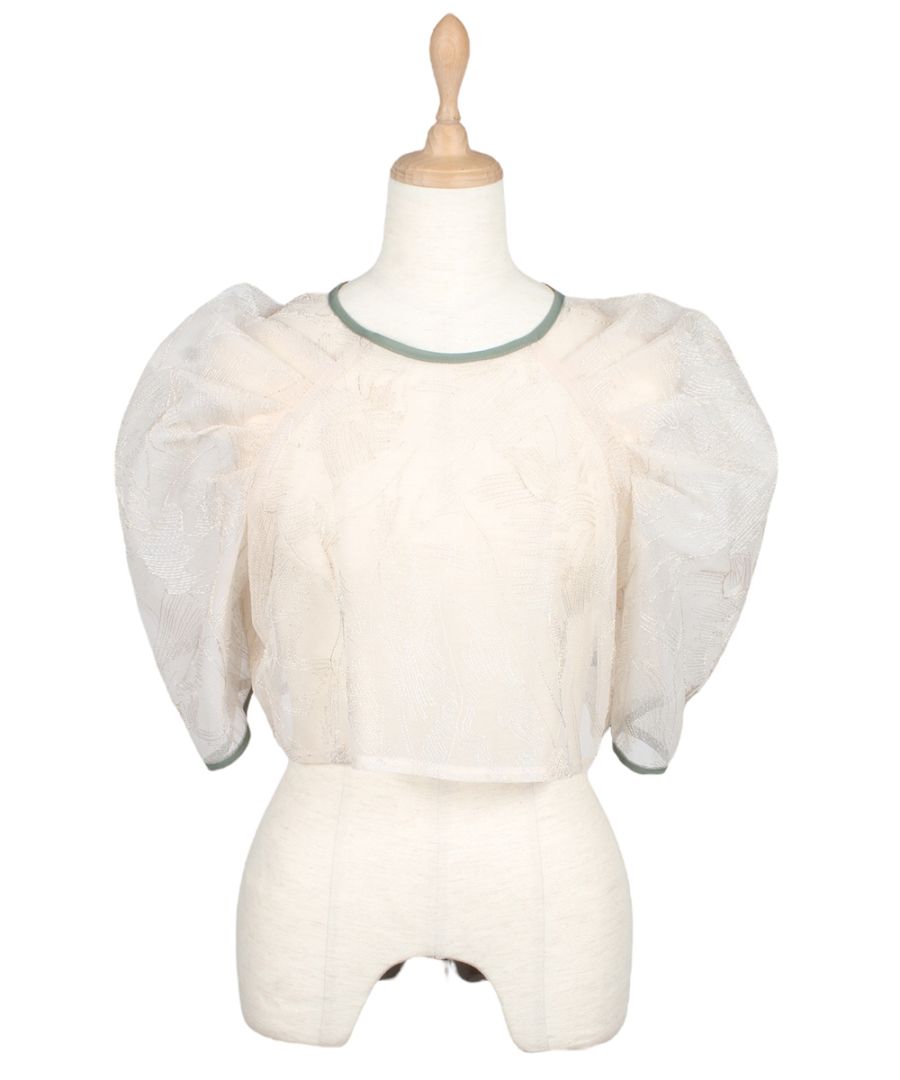 ボリュームスリーブレースボレロブラウス - 12Twelve Agenda