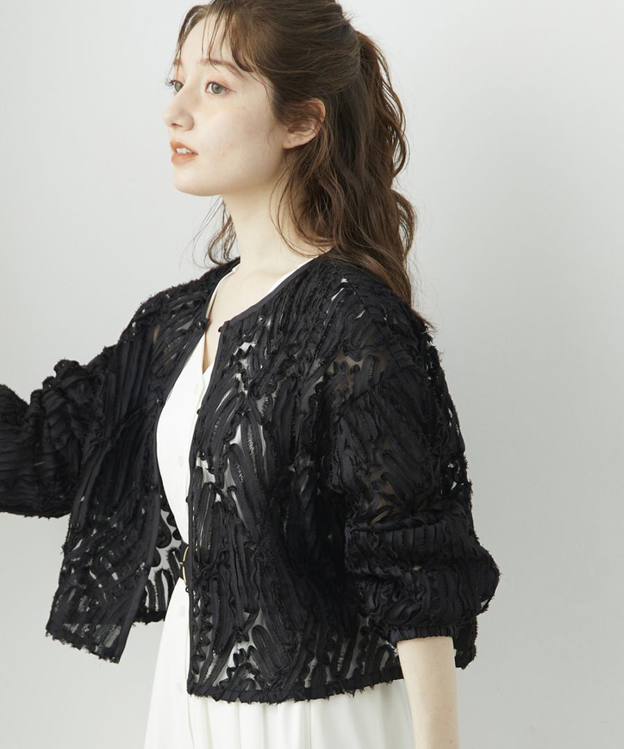 SALE】コードレースブルゾン - 12Twelve Agenda(トゥエルブアジェンダ