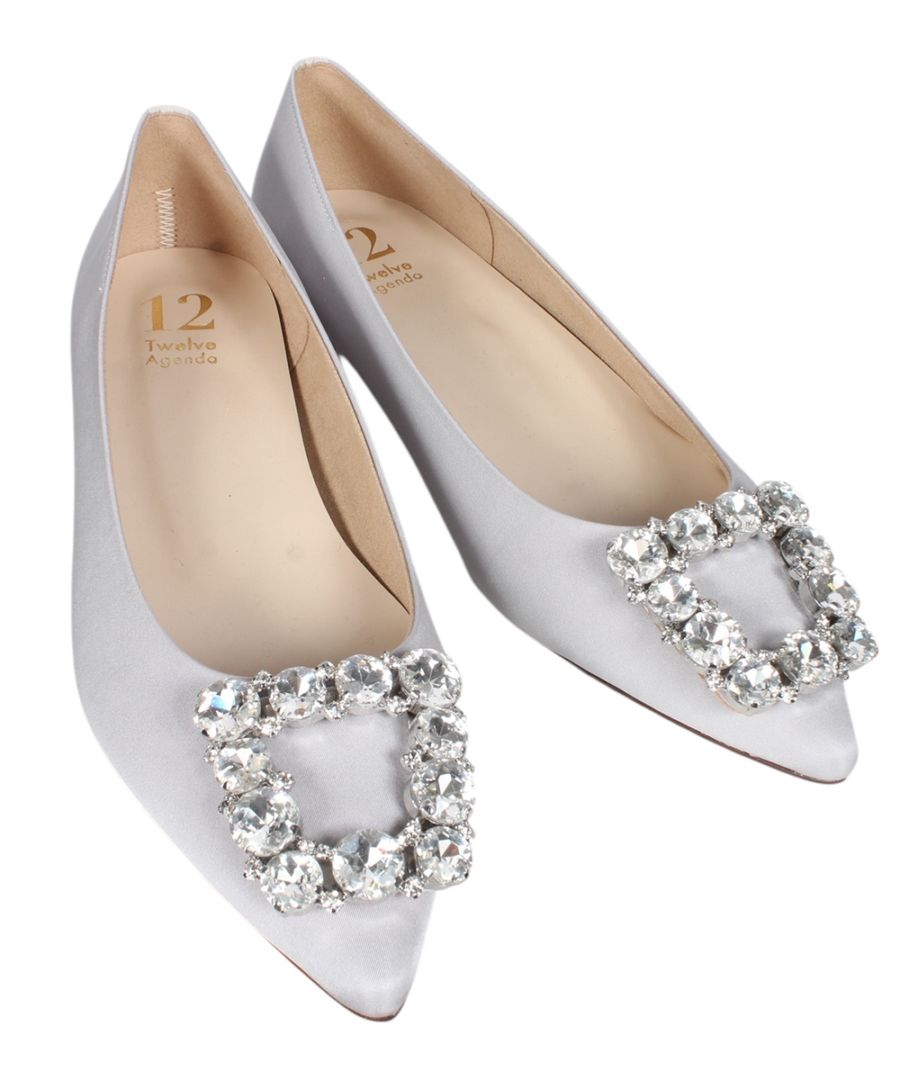 ビジューバックルフラットシューズ - 12Twelve Agenda(トゥエルブ