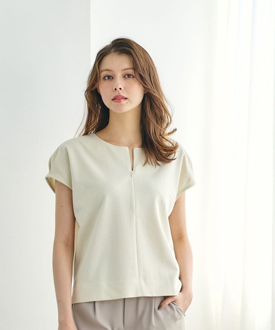 ♡ 15日まで SALE】フロントファスナーネックカットソープルオーバー - 12Twelve