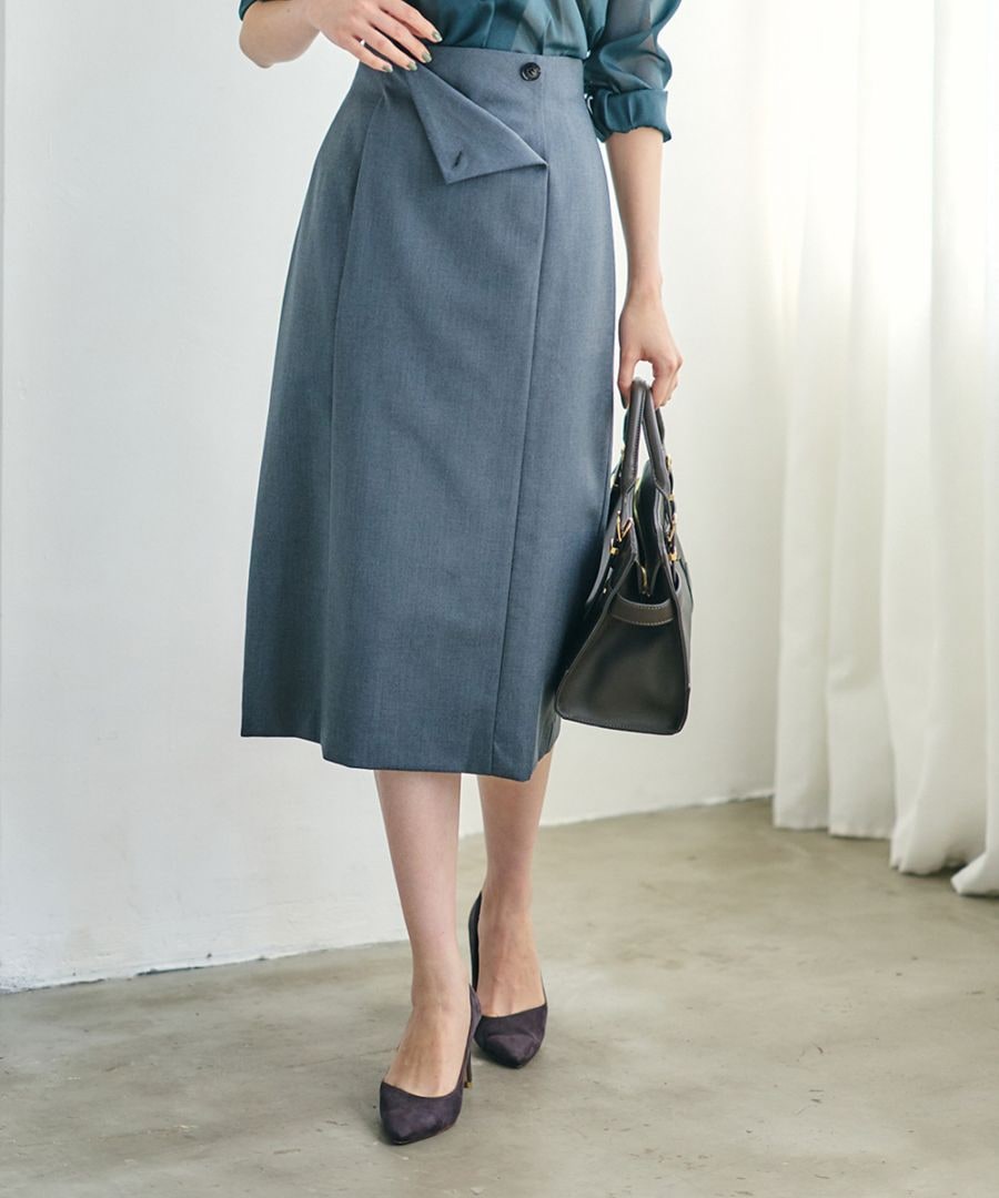 折り返し2wayデザインタイトスカート - 12Twelve Agenda