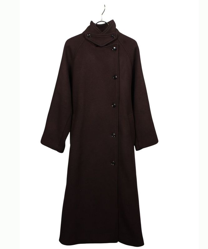 k　トゥエルブアジェンダ　ウールベルテッドロングコート　super100 SALE】ウールベルテッドロングコート - 12Twelve Agenda(トゥエルブ