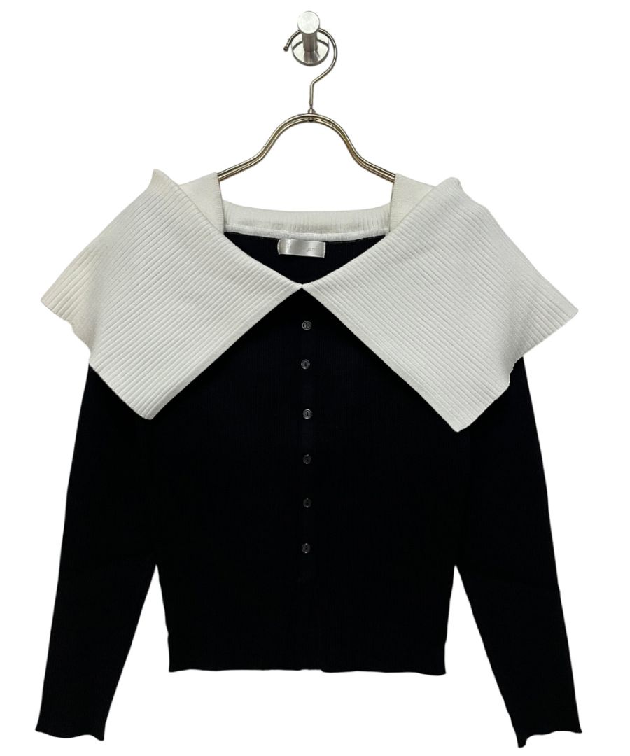 SALE】オフショル風裾スリットニットプルオーバー - 12Twelve Agenda