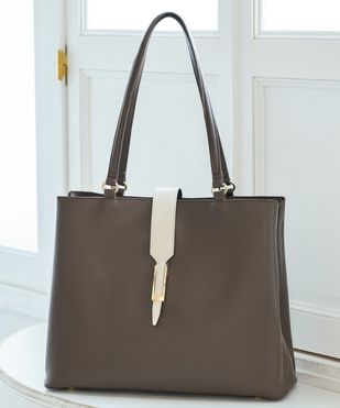 【12Twelve Agenda】Mimiコラボ 配色A4トートバッグ Mimi Special Collaboration】配色A4トートバッグ【通勤バッグ