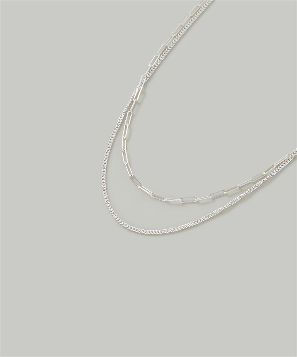 SV925〉2連オーバルチェーンネックレス - 12Twelve Agenda