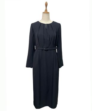 シャーリングハイネックティアードロングワンピース - 12Twelve Agenda