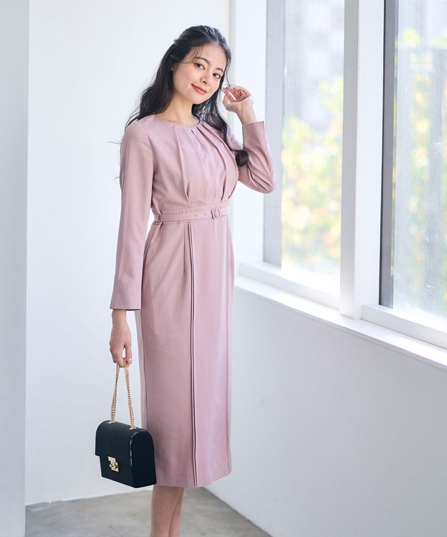 キーネックタックタイトワンピース - 12Twelve Agenda(トゥエルブ