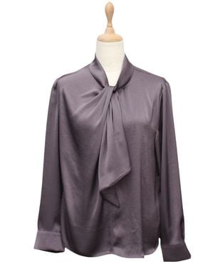 ヴィンテージサテンマルチウェイボウタイブラウス - 12Twelve Agenda