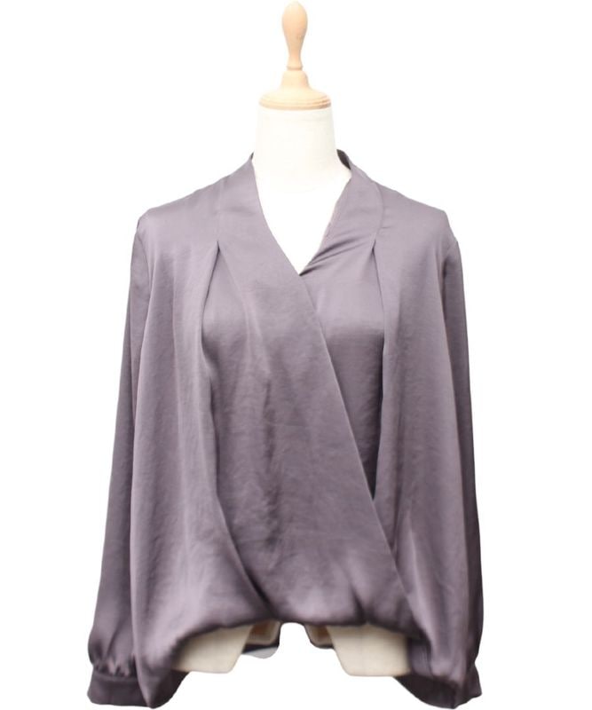 ヴィンテージサテンカシュクールデザインブラウス - 12Twelve Agenda