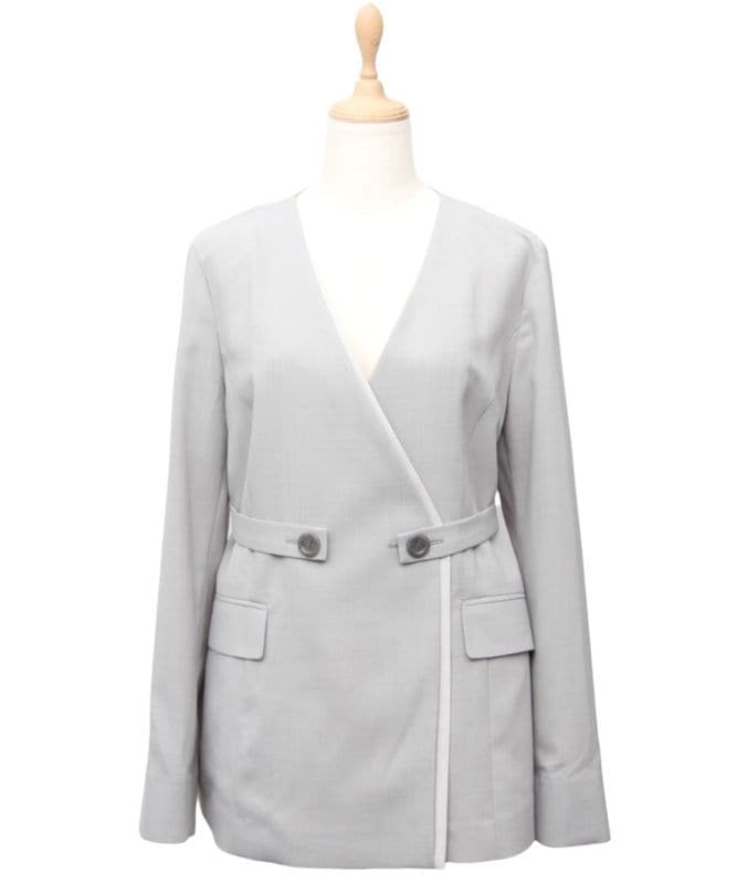 配色デザインカラーレスジャケット - 12Twelve Agenda(トゥエルブ