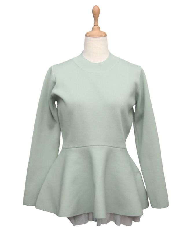 ドットチュールペプラムニットプルオーバー - 12Twelve Agenda