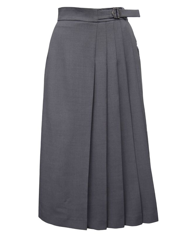 サイドプリーツアシメデザインフレアスカート - 12Twelve Agenda