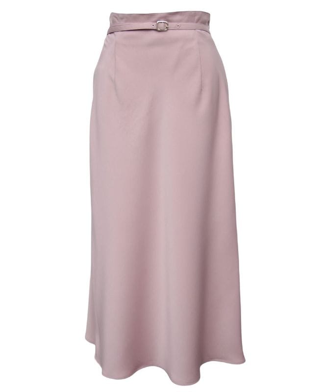 ベルト付きサテンナロースカート ベルト付きサテンナロースカート(SKIRT（スカート）)｜CELFORD（セル