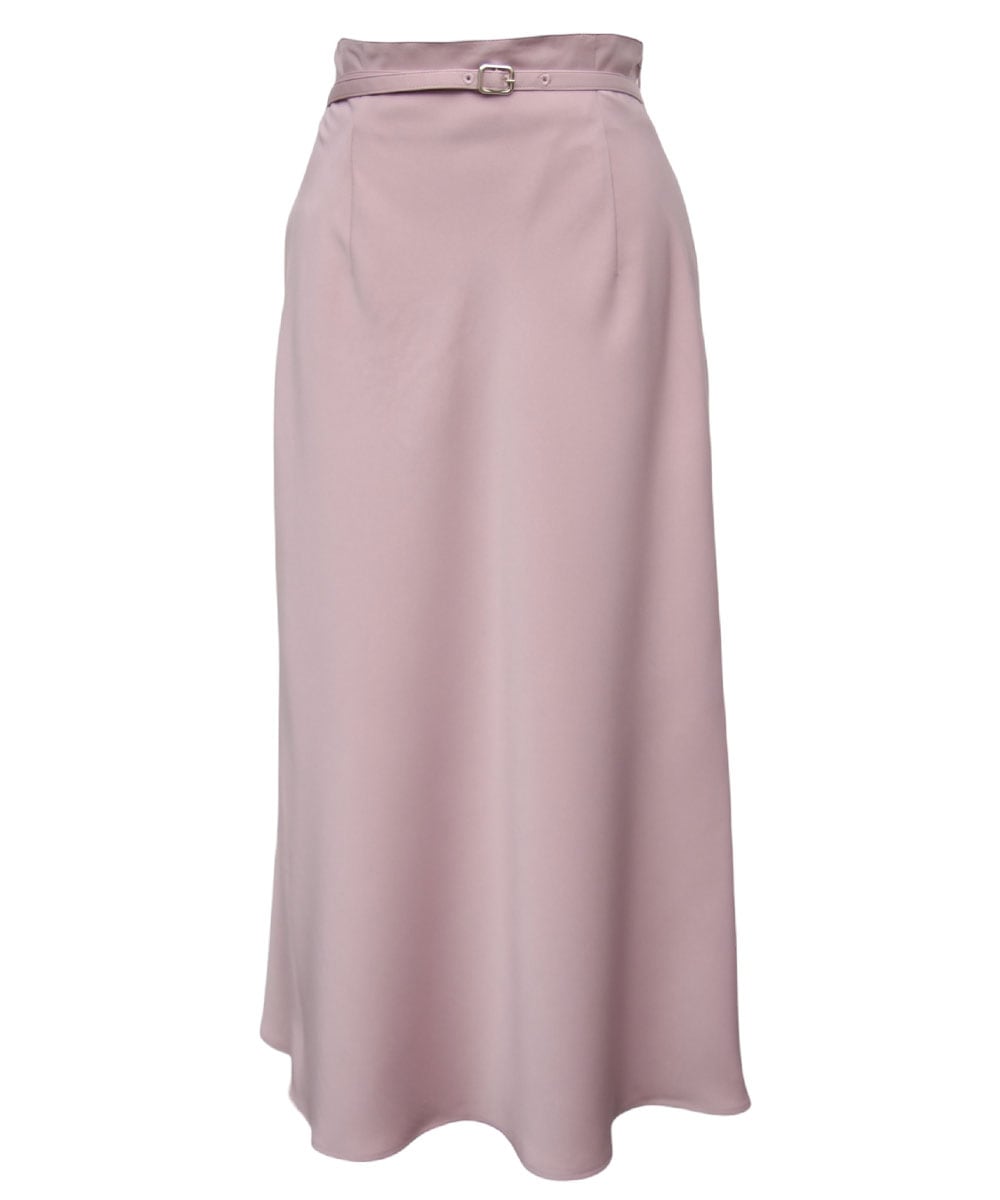 ベルト付サテンナロースカート - 12Twelve Agenda(トゥエルブ