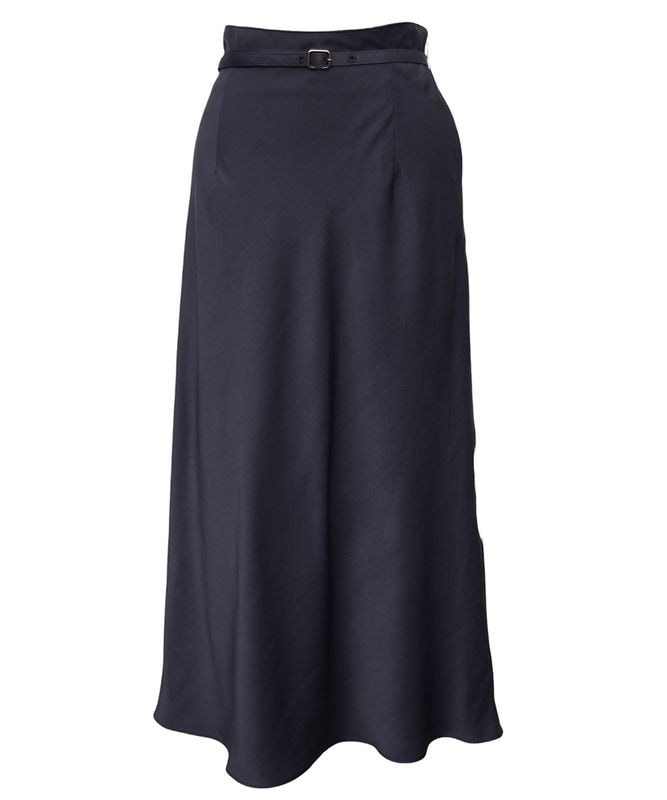 ベルト付サテンナロースカート - 12Twelve Agenda(トゥエルブ
