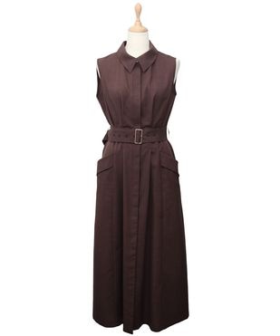 SALE】シャツ衿ノースリーブワンピース - 12Twelve Agenda(トゥエルブ