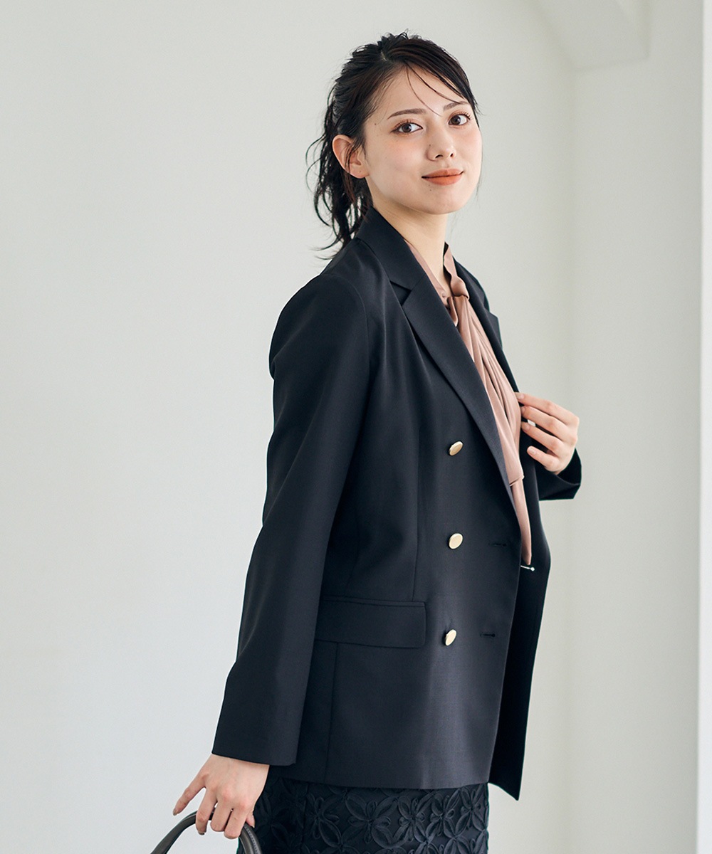 ウォッシャブルリネンライクダブルジャケット - 12Twelve Agenda