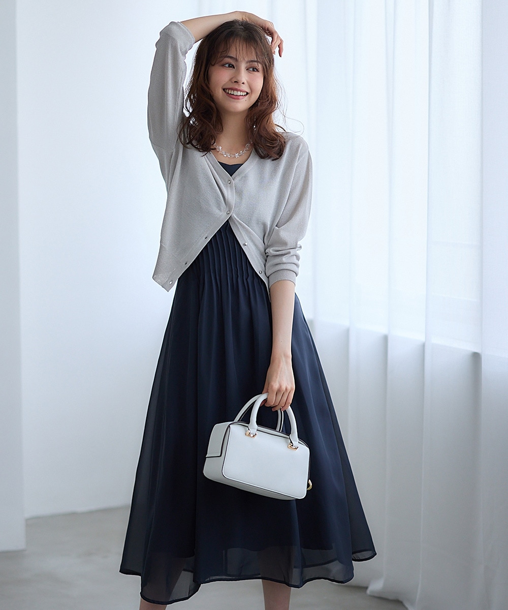 美品✨2024✨近年　ソブ　ダブルスタンダード　チュール　カーディガン　ブラック 美品✨2024✨近年 ソブ ダブルスタンダード チュール
