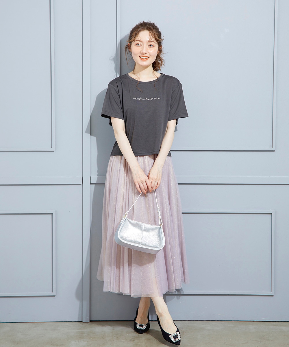 SALE】ラメチュールボリュームギャザースカート - 12Twelve Agenda