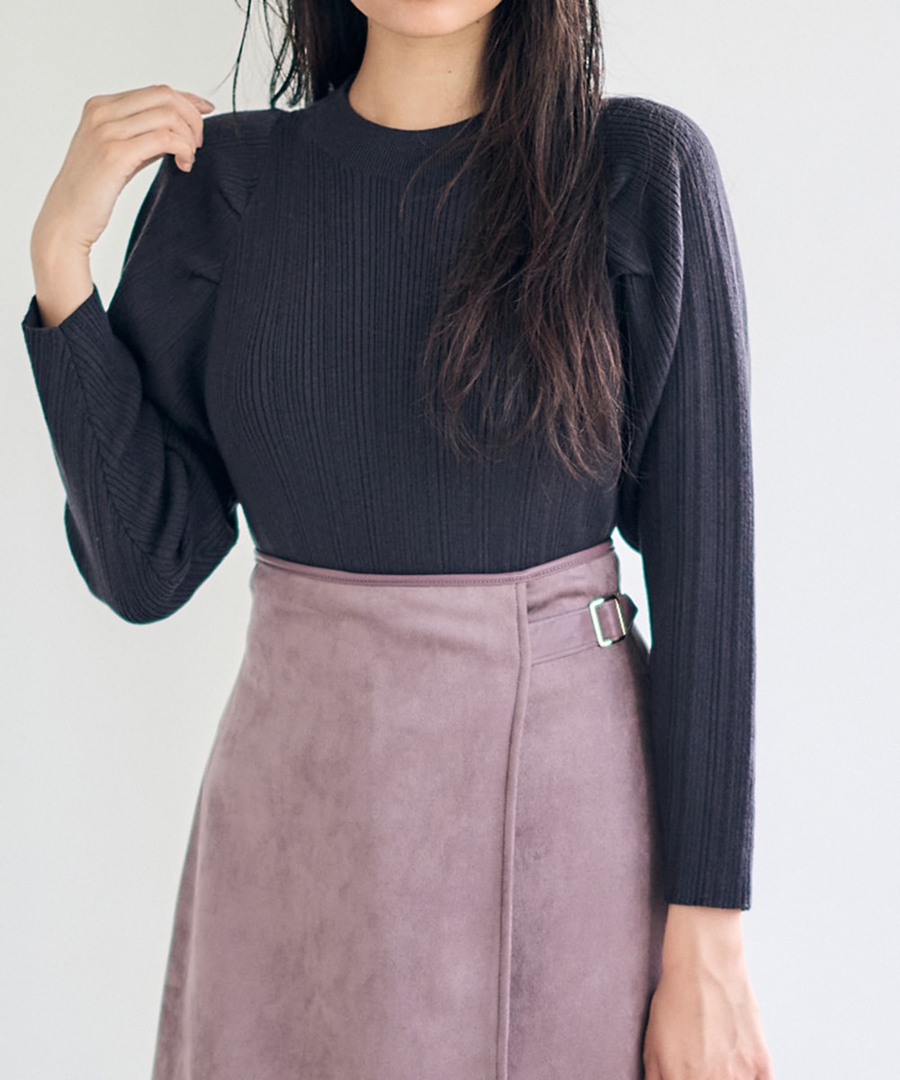 ボトルネックタックニットプルオーバー - 12Twelve Agenda(トゥエルブ