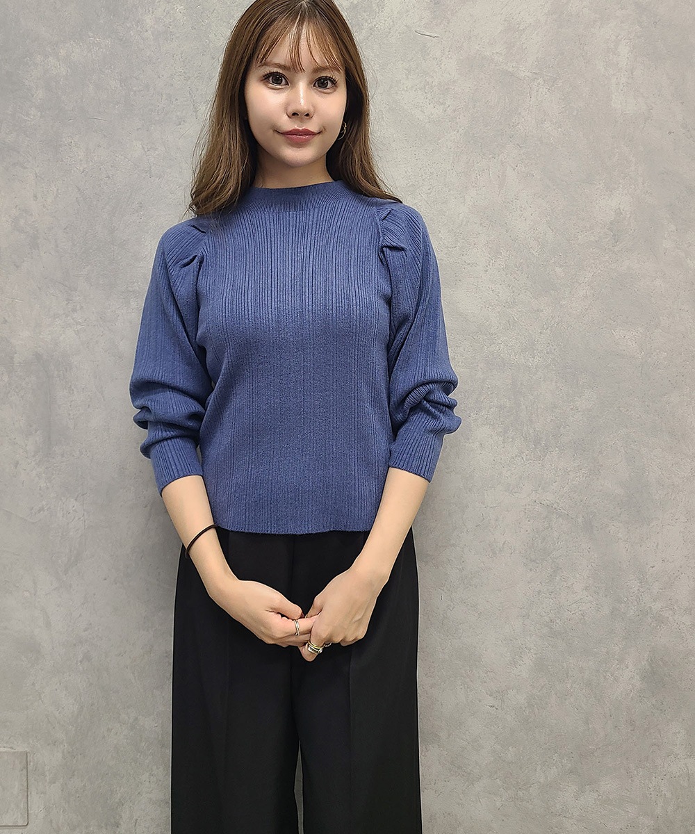 ボトルネックタックニットプルオーバー - 12Twelve Agenda(トゥエルブ