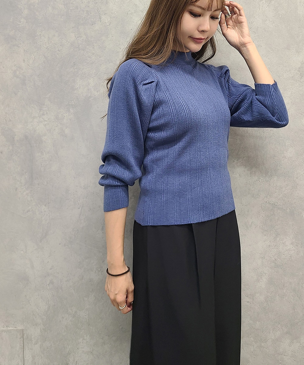 ボトルネックタックニットプルオーバー - 12Twelve Agenda(トゥエルブ