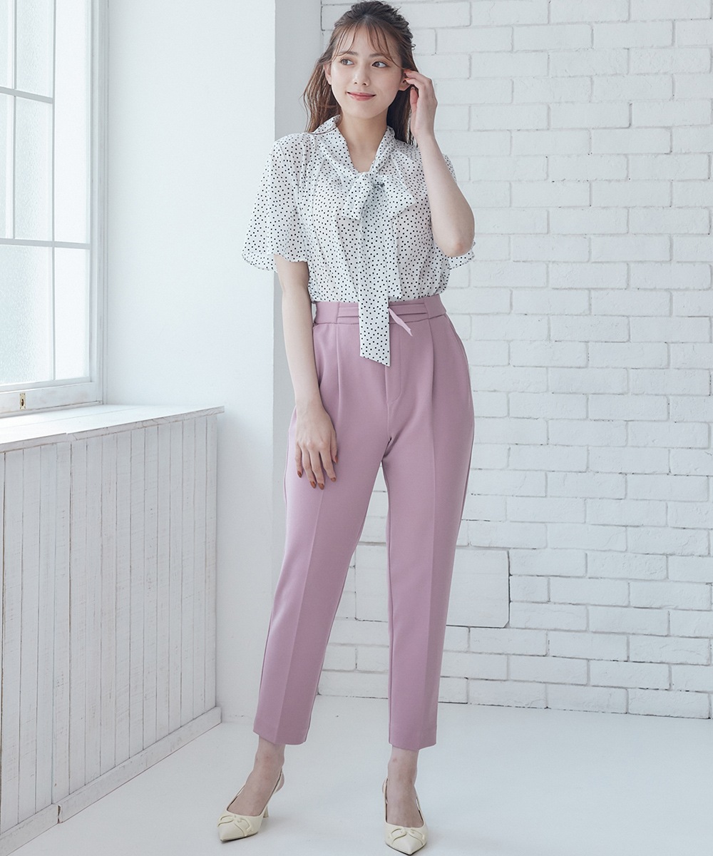 SALE】ドットボウタイフレアスリーブブラウス - 12Twelve Agenda