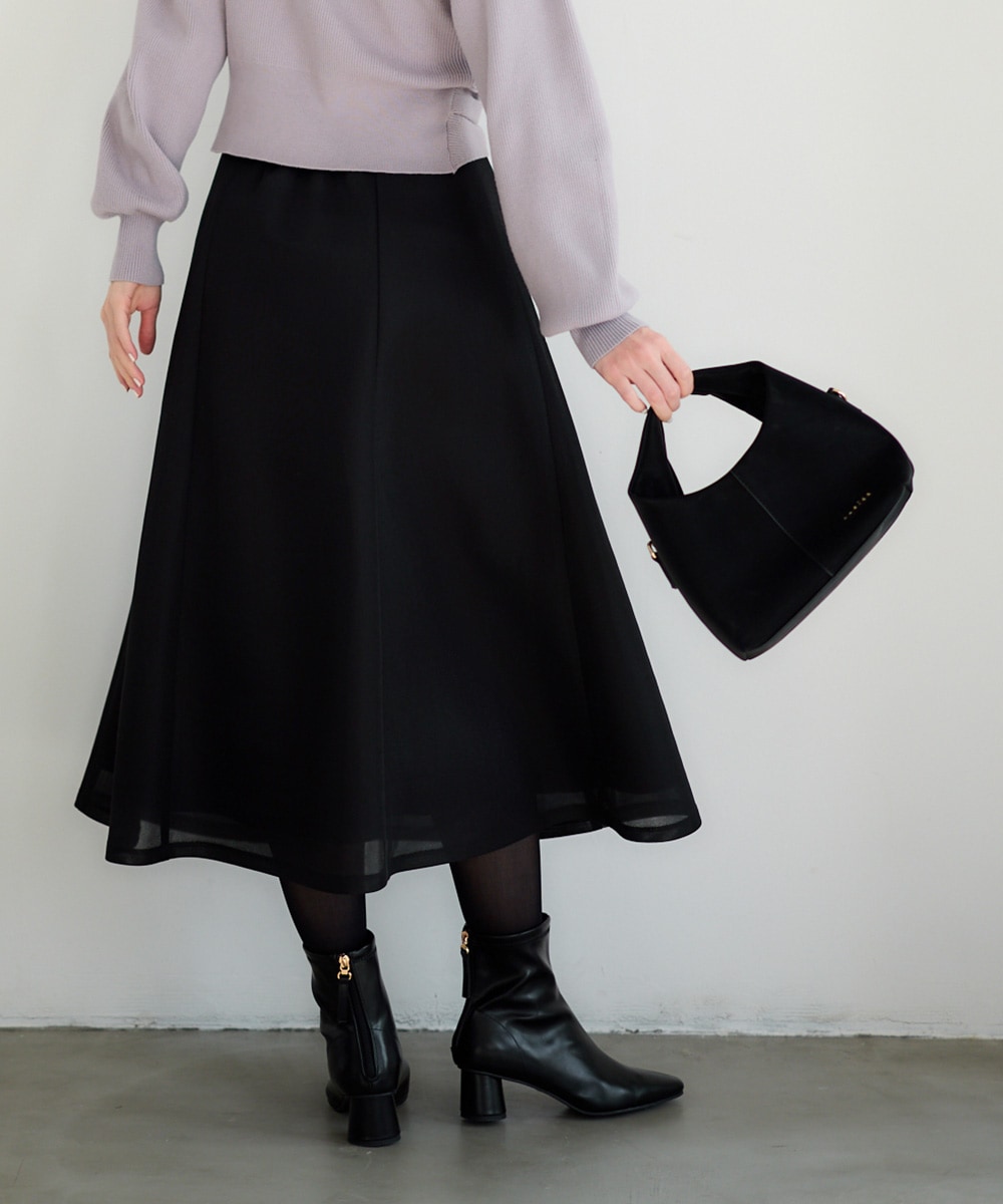 sheller タグ付き　 黒フレアスカート 微光沢・含侵】バイアス フレア スカート 黒 – kuros.style