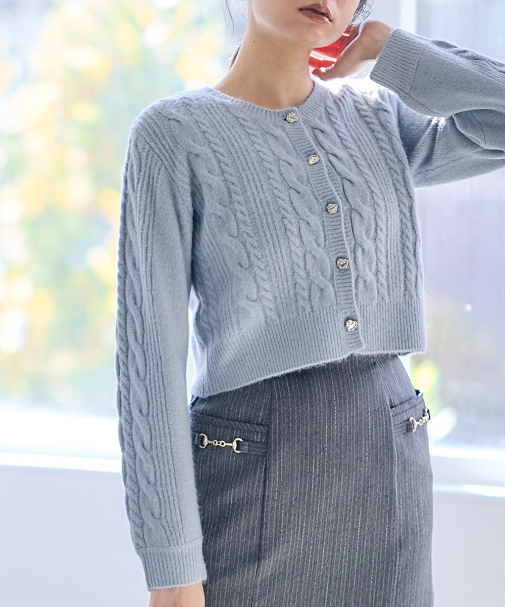 ケーブルニットカーディガン - 12Twelve Agenda(トゥエルブアジェンダ