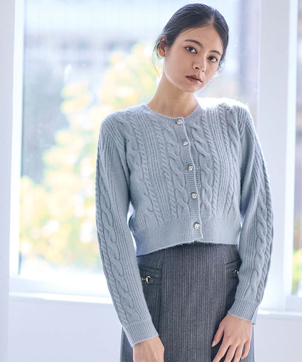 ケーブルニットカーディガン - 12Twelve Agenda(トゥエルブアジェンダ