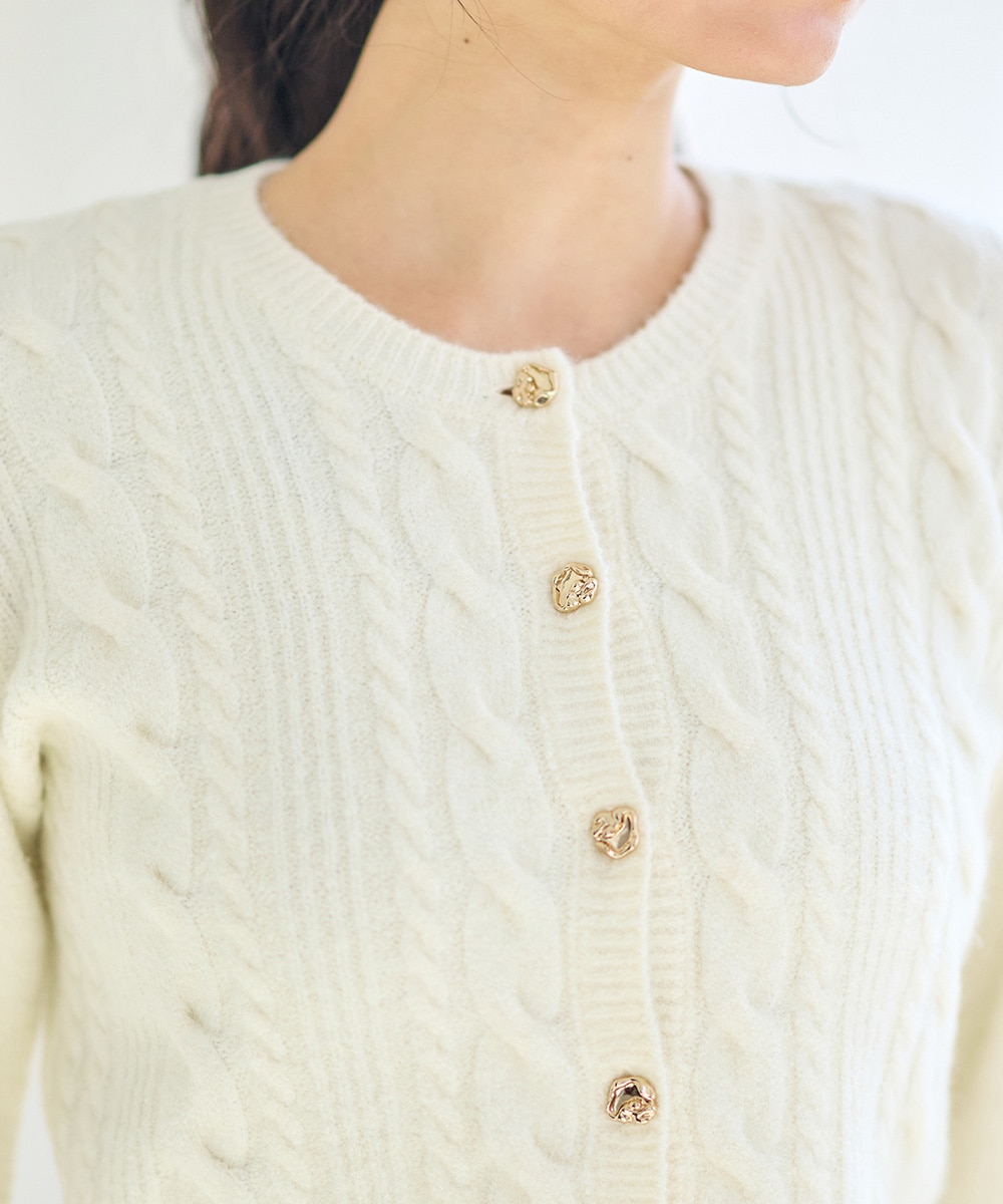 ケーブルニットカーディガン - 12Twelve Agenda(トゥエルブアジェンダ